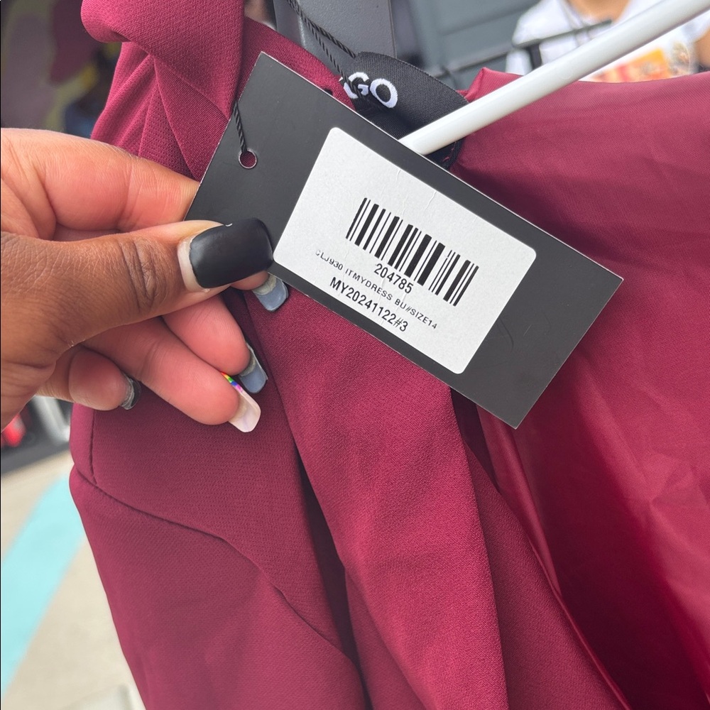 Burgundy Blazer Dress - Picture 3 of 3